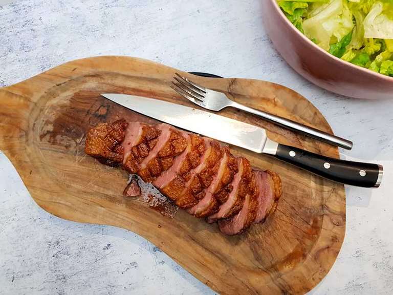 Roast Goose Breast With Apples And Raisins Recipe Cuisine Fiend